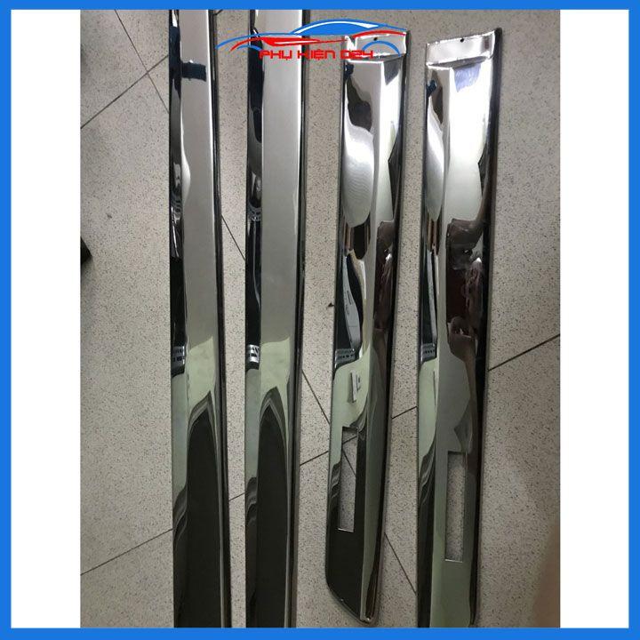 Bộ ốp nẹp sườn, nẹp hông xe ô tô Matiz 3 , Spark 2007-2008-2009-2010-2011 mạ crom trang trí bảo vệ cửa xe hơi