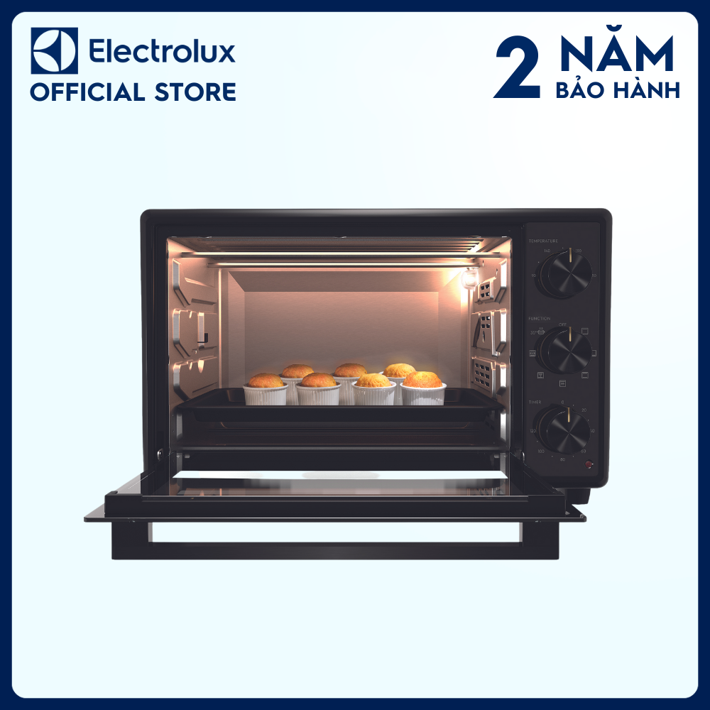 Lò nướng để bàn Electrolux UltimateTaste 500 32L - EOT3218XG - đa năng 4 trong 1, chức năng đối lưu cùng tính năng lên men giúp bột nở khi nướng bánh [Hàng Chính Hãng]