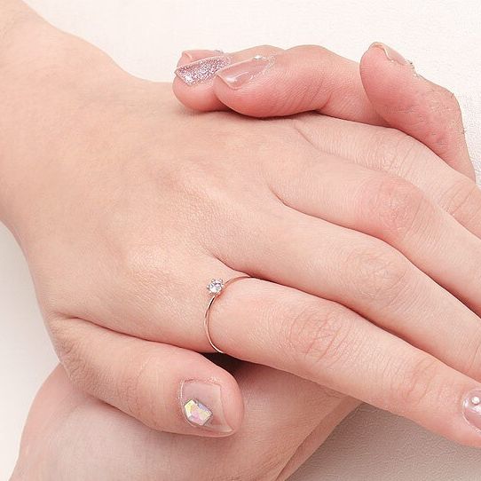 Nhẫn Vàng 14KR Đính Đá CZ  - MOON Jewelry