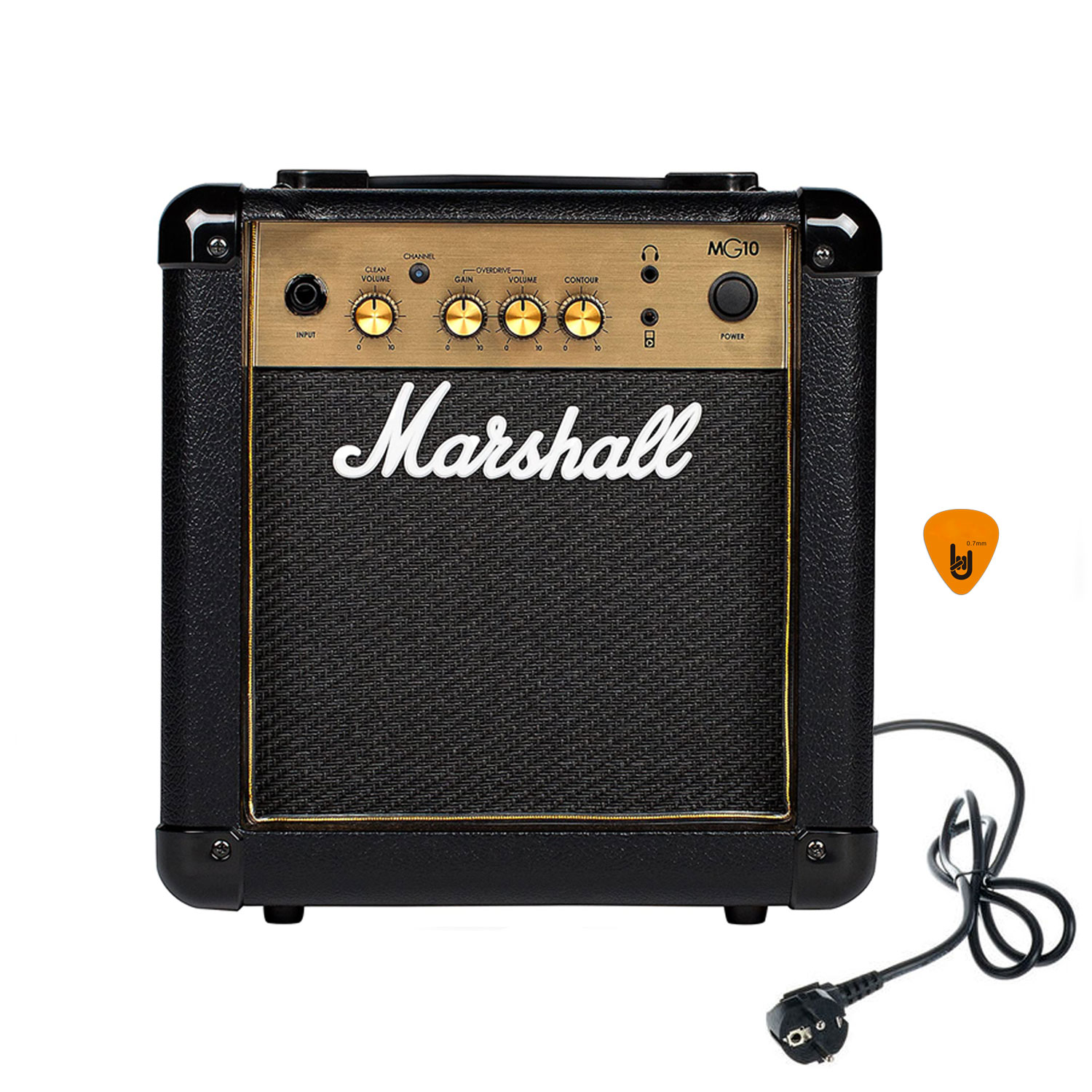 Ampli Marshall MG10 Gold (Công Suất 10W) Amply Đàn Guitar Điện Combo Amplifier MG10G Hàng Chính Hãng - Kèm Móng Gẩy DreamMaker