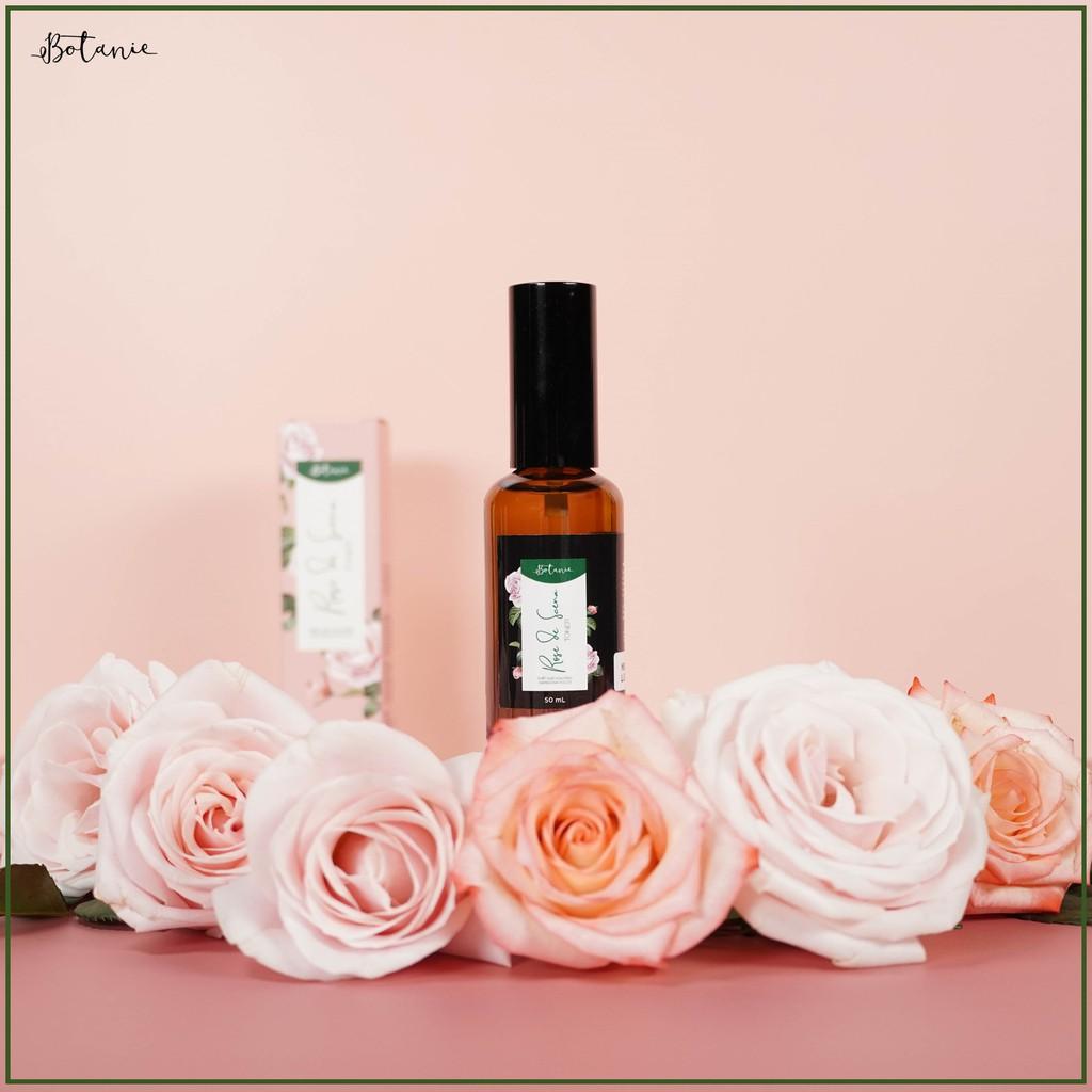 Combo 2 Chai Nước Hoa Hồng Dưỡng Ẩm Botanie Rose de Scena Toner- Dạng xịt, Không gây chứa cồn - 50ml và 100ml