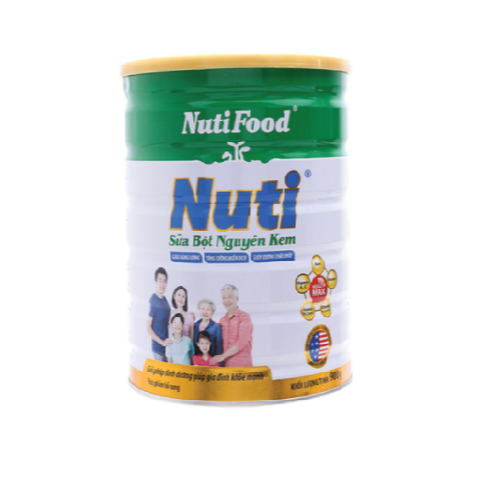 COMBO 04 hộp Sữa bột Nguyên kem Nutifood giành cho cả gia đình-&gt; Tặng ngay khăn đang năng mềm mịn