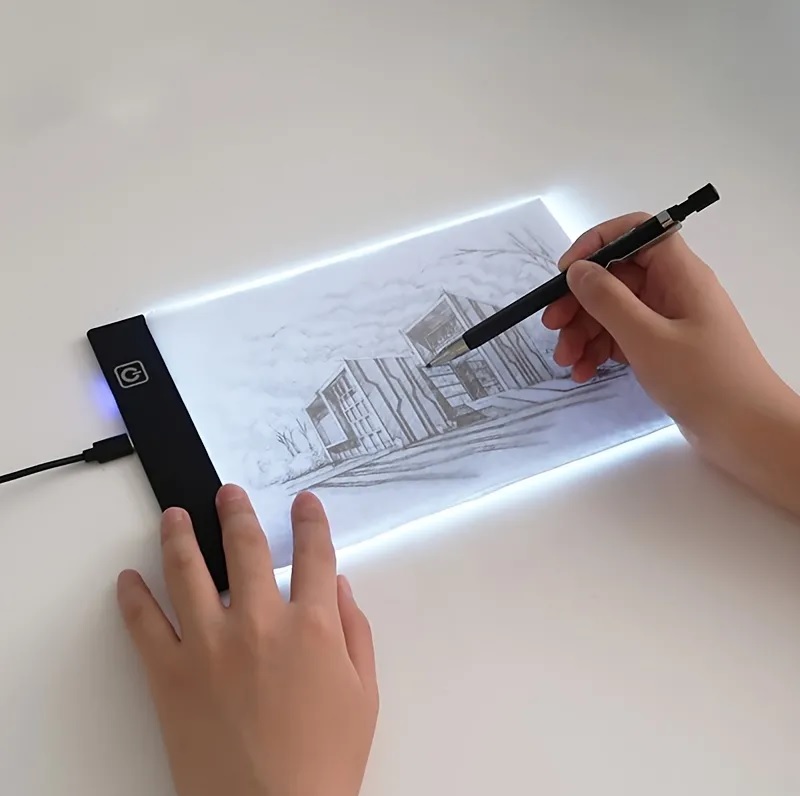 Bảng Vẽ Đèn LED Hắt Sáng 3 Cấp Độ Khổ A5 Cao Cấp- Hàng Nhập Khẩu