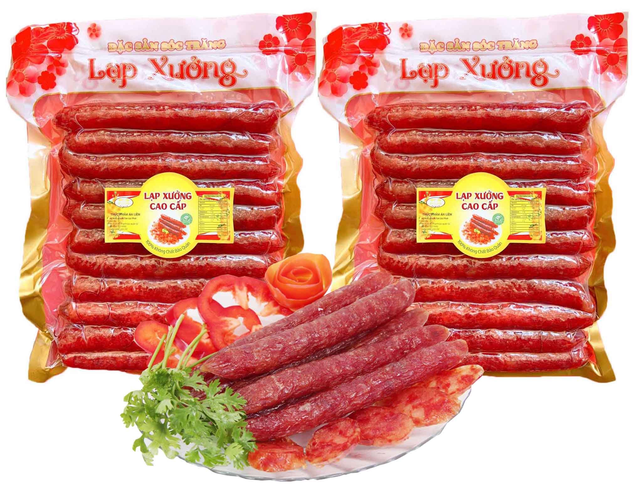 [TẶNG KÈM HỘP XUÂN] 1KG LẠP XƯỞNG TÔM THƯỢNG HẠNG TLP - COMBO 2 BỊCH