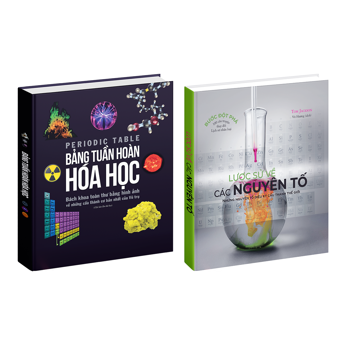 Sách Hóa Học - Bảng Tuần Hoàn Hoá Học Và Lược Sử Về Các Nguyên Tố - Á Châu Book - Tổng Hợp Kiến Thức Hóa Học Cấp 2 Và Cấp 3 Lớp 8 Đến Lớp 12