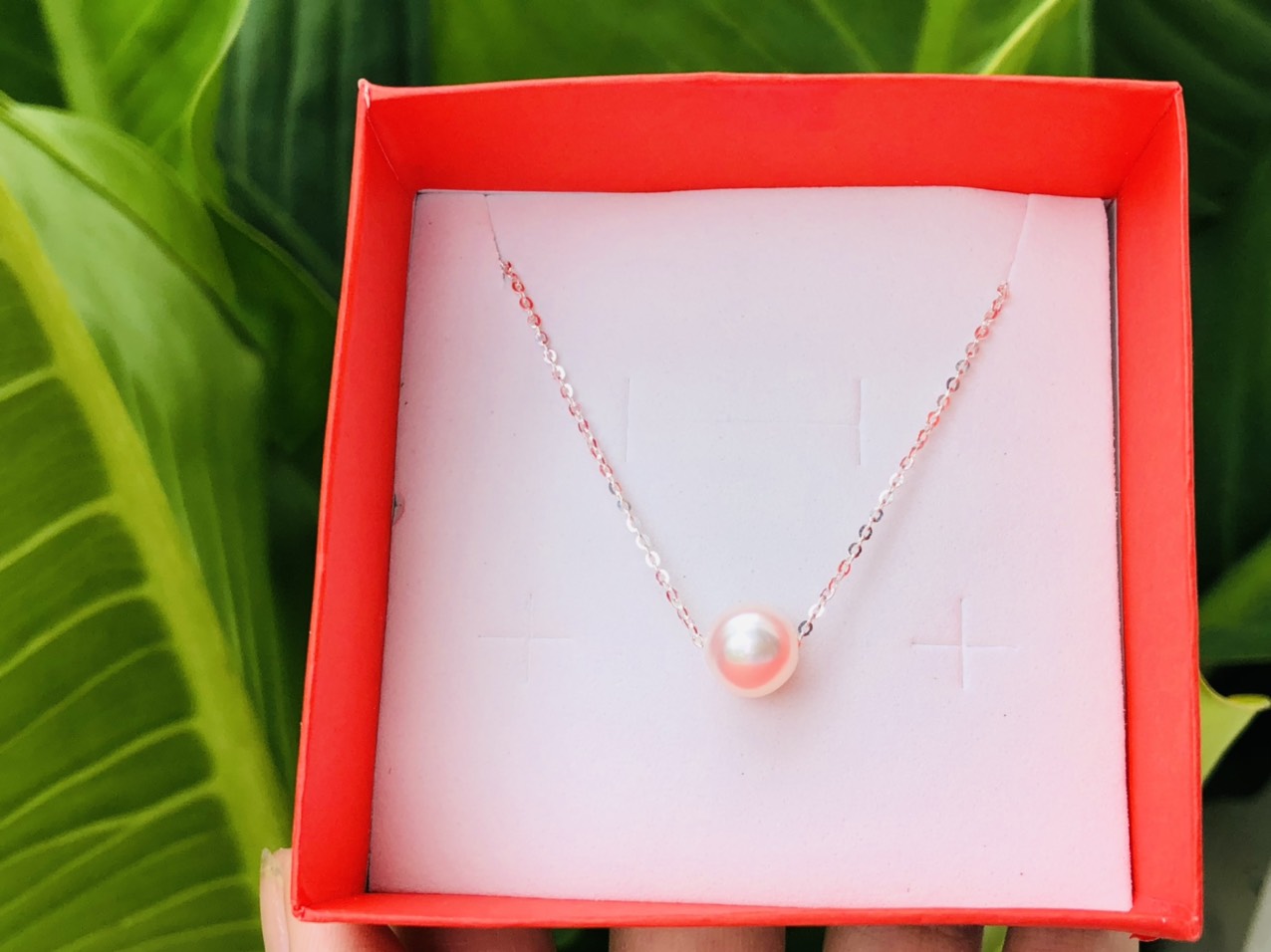 Dây Chuyền Bạc Xuyên Ngọc Ovan