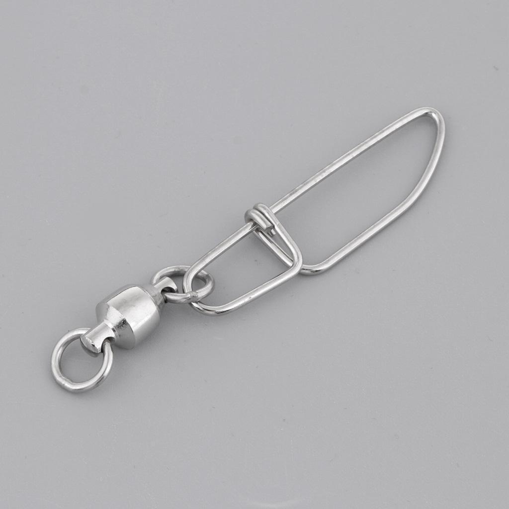 High-strength Ball Bearing Fishing Swivel with Coastlock Snap Size S L