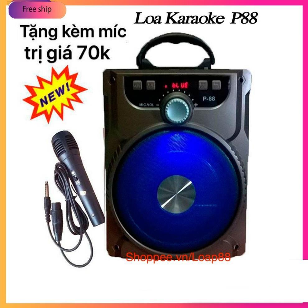 Loa Kéo Karaoke Bluetooth P88, P89 KIOMIC Âm Thanh Cực Đỉnh Pin Sạc Tiện Lợi - Tặng Micro Hát Cực Hay