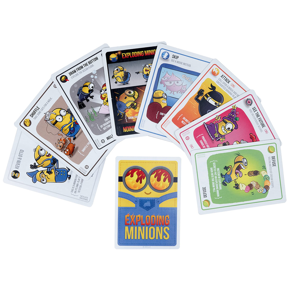 Bộ bài Board Game Exploding Minions phiên bản mèo nổ đặc biệt của Minions sáng tạo