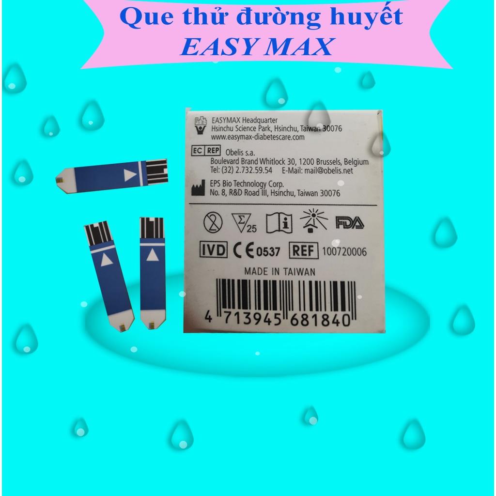 Que Thử Đường Huyết Easy Max Hộp 25 Que