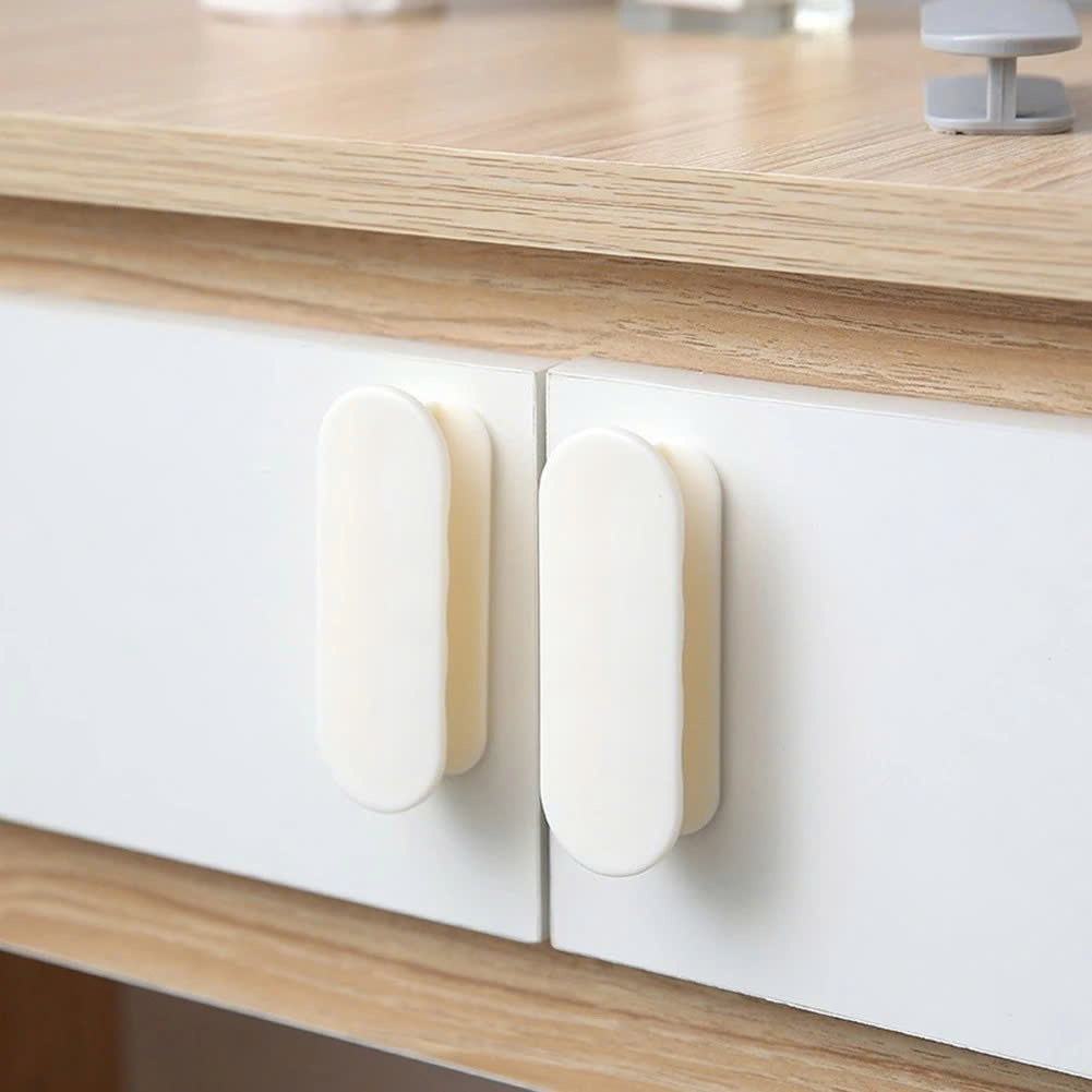 Set 2 Tay Nắm Cửa Tủ, Cửa Kéo Kèm Keo Dán Không Cần Khoan - BẢO VỆ NHÀ CỬA KHÁC - Giao Màu Ngẫu Nhiên
