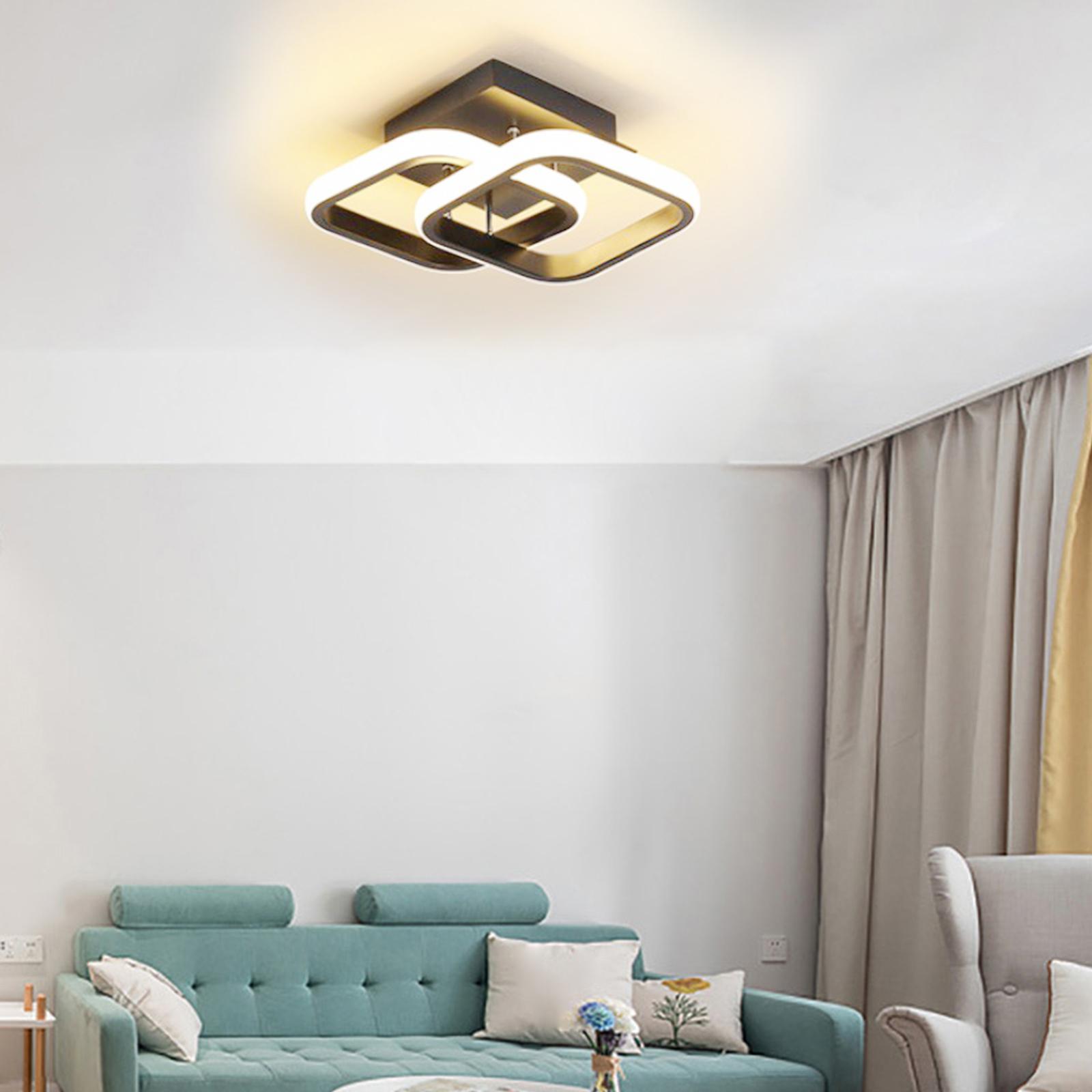 2X LED Ceiling Light Bar Lamp Room Hotel Lighting Black 24x20x12.5cm