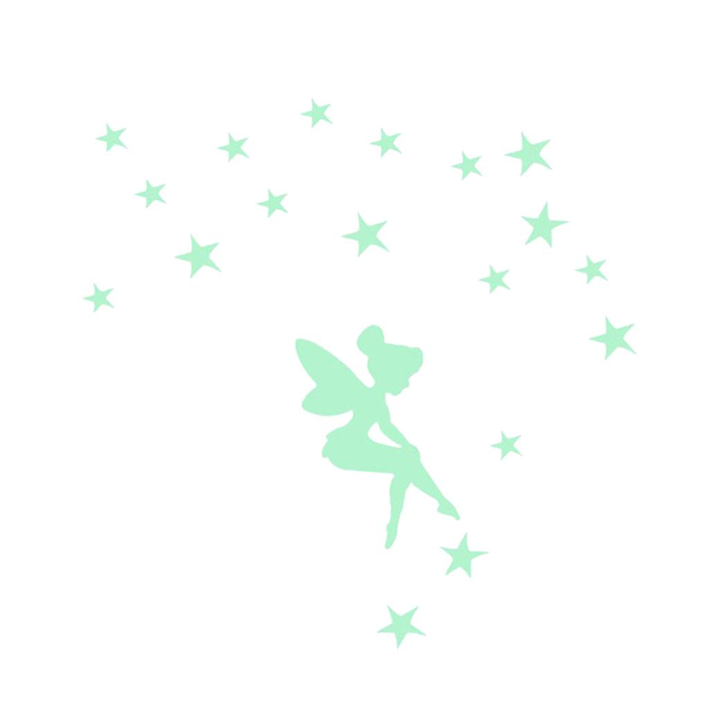Home Switch Cover Wall Light Socket Glow in the Dark Stickers Decor Stars