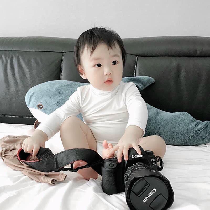 Áo cổ cao thun lạnh cho bé trai, bé gái