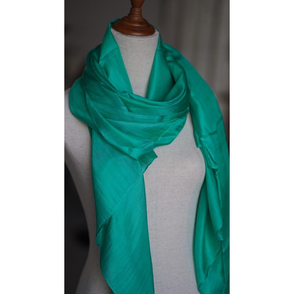 Khăn lụa, Khăn tơ tằm dệt tại Việt Nam, nhuộm màu An toàn, thương hiệu Óng silk