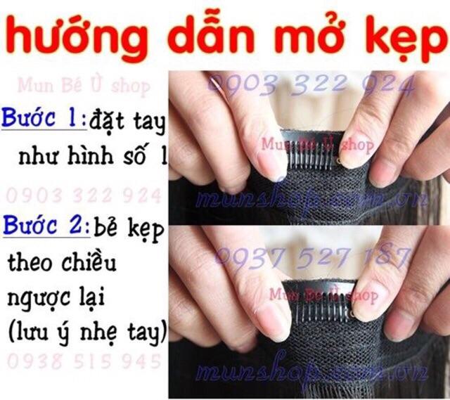  TÓC GIẢ KẸP PHỒNG MÁI CHE HÓI LÀM DÀY TÓC