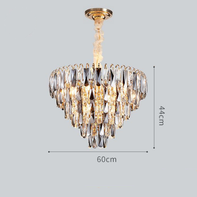 Đèn chùm AVISCO pha lê hiện đại trang trí nội thất cao cấp, sang trọng - kèm bóng LED chuyên dụng.