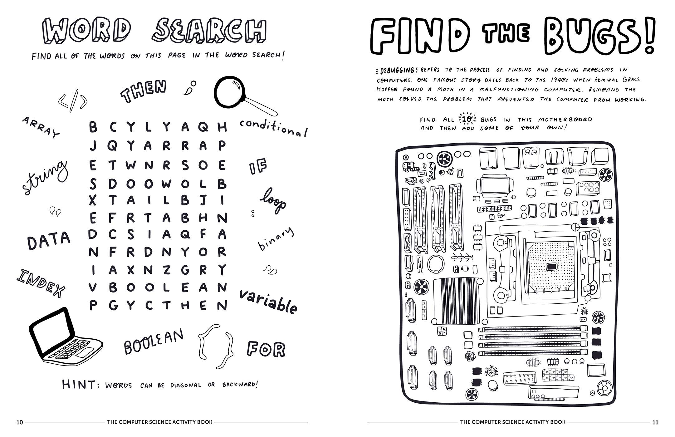 The Computer Science Activity Book: 24 Pen-And-Paper Projects To Explore The Wonderful World Of Coding
