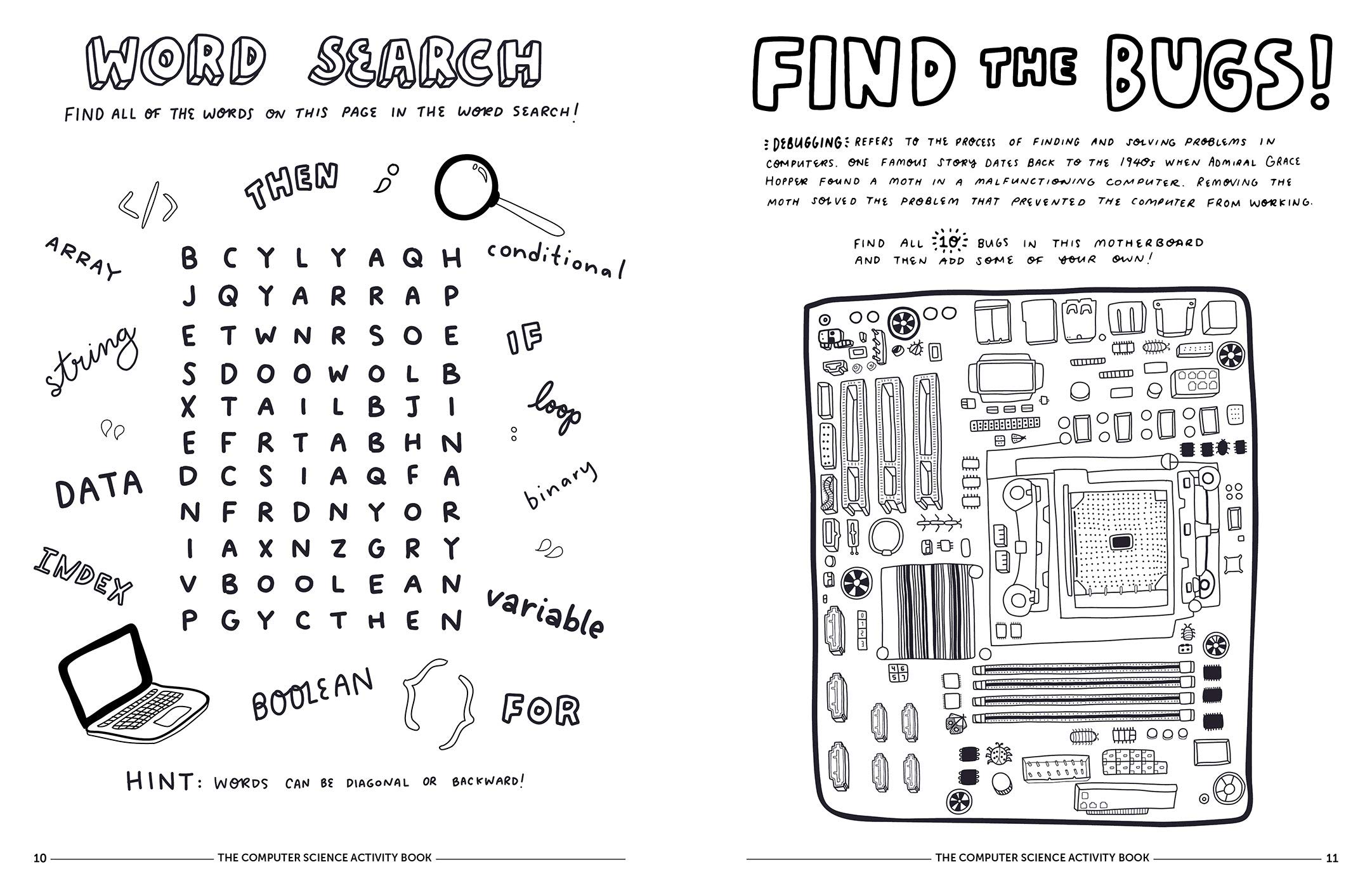 The Computer Science Activity Book: 24 Pen-And-Paper Projects To Explore The Wonderful World Of Coding (No Computer Required!)