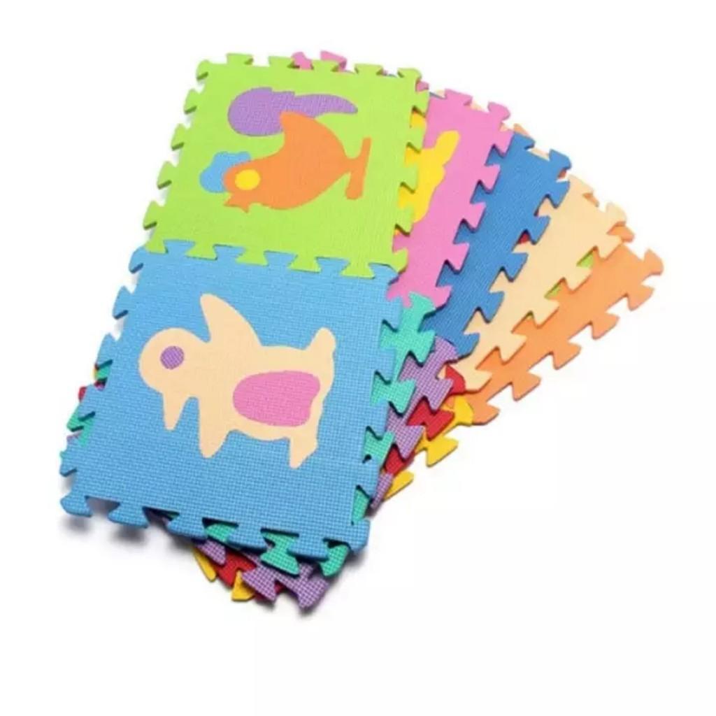 Bộ 10 miếng thảm xốp lắp ghép hình động vật