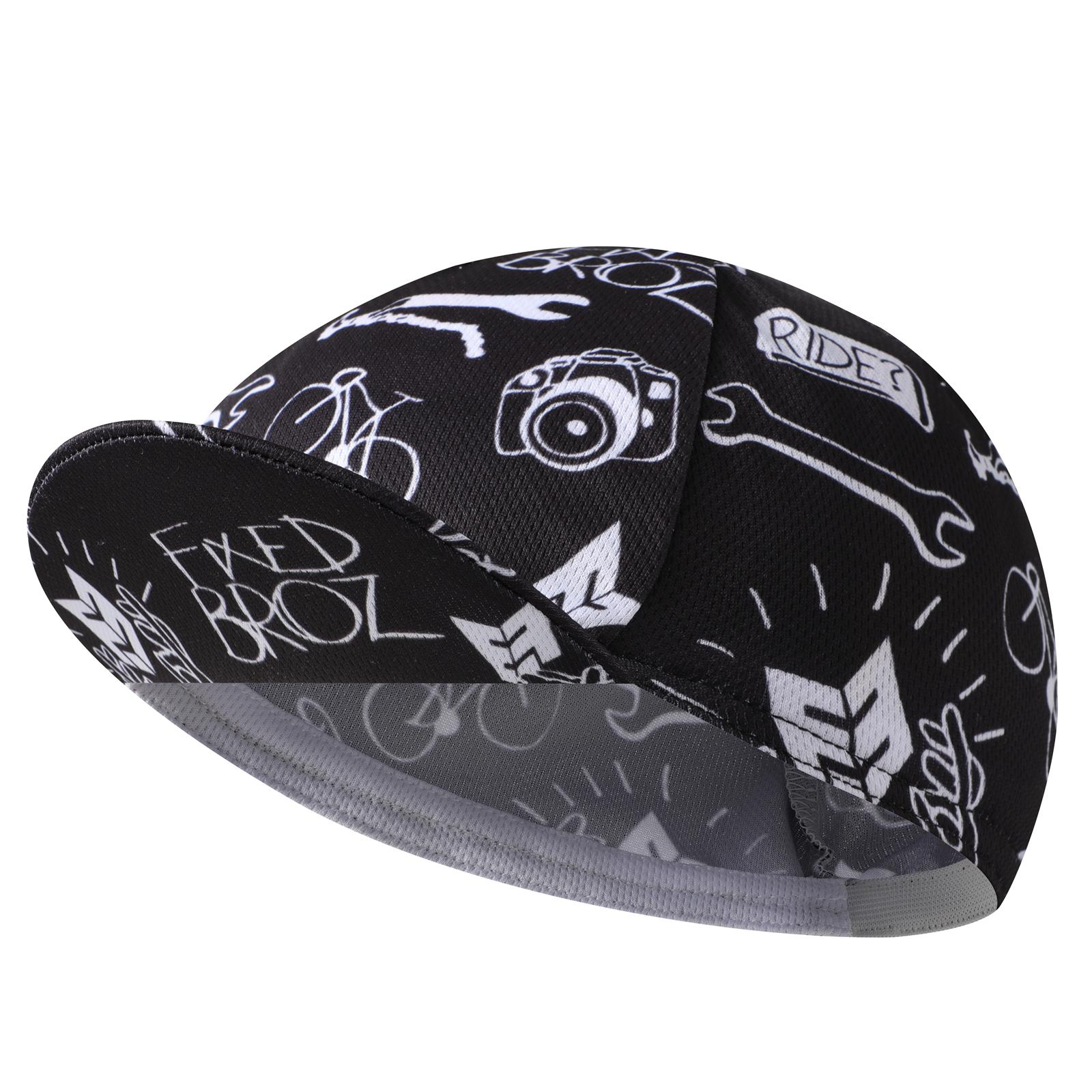 Mũ xe đạp màu đen đi xe đạp - Mũ bảo hiểm đội mũ Polyester Cycling - Mũ bảo hiểm xe đạp thoáng khí Color: Black 7 Hat Size: L