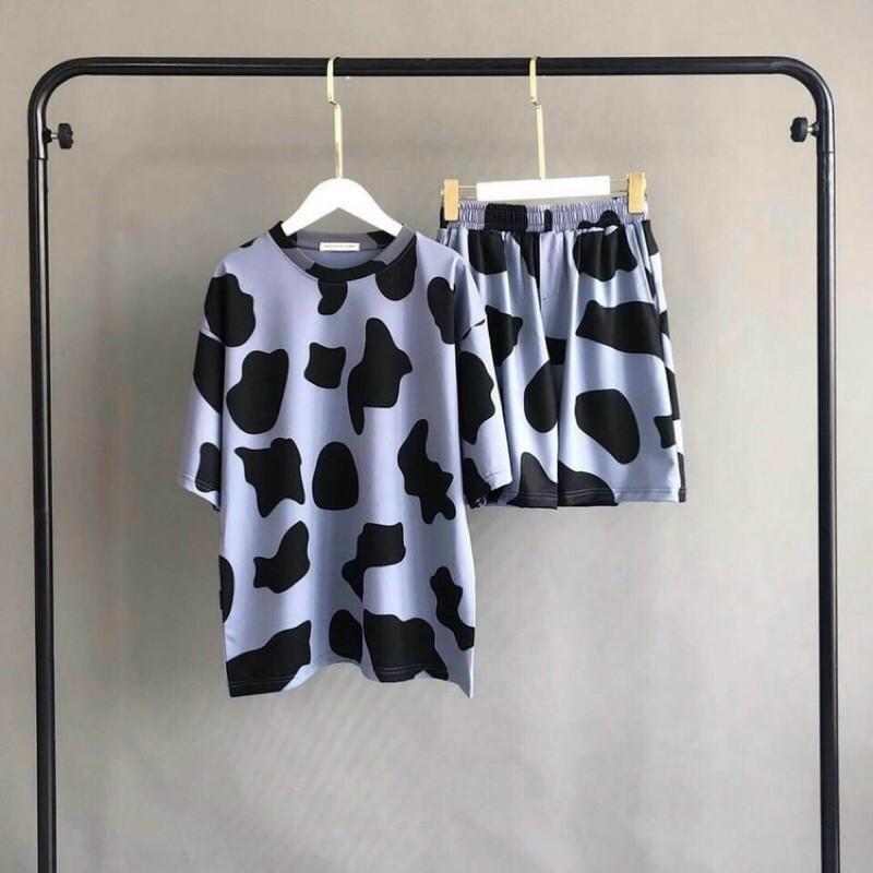 Đồ bộ bò sữa chất cotton form dưới 65kg nam nữ
