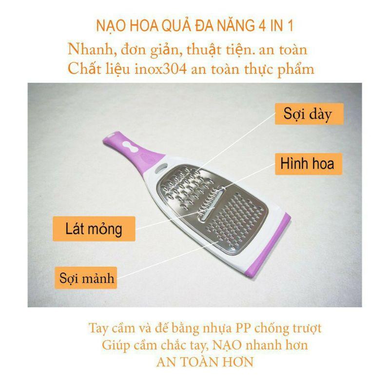 Nạo hoa quả 2 mặt đa năng-Bản to,2 mặt nạo đa năng, có tay