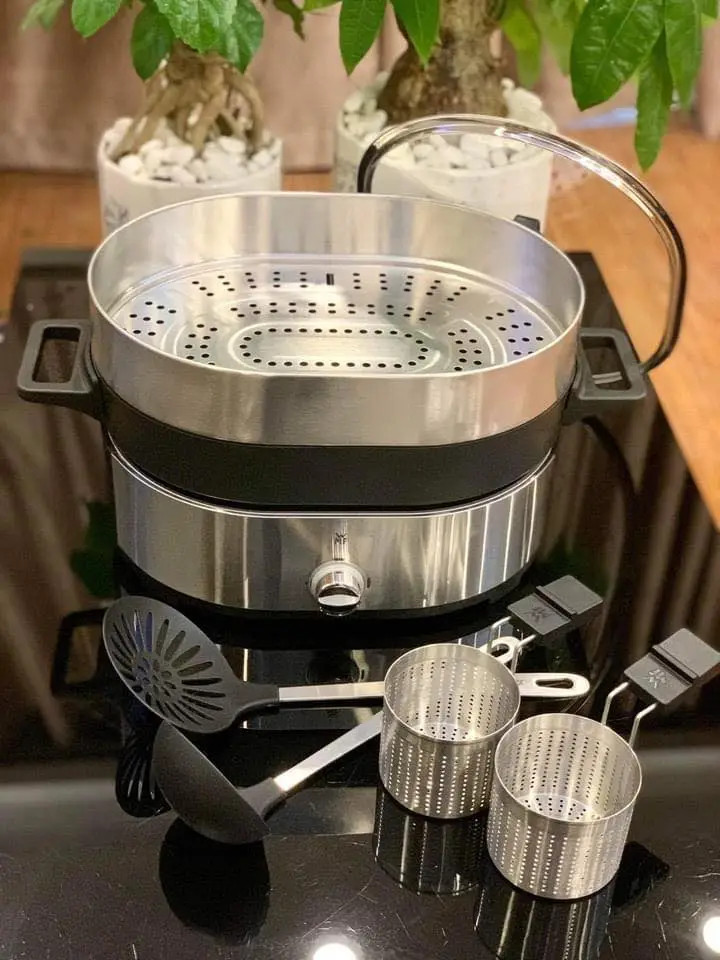 Nồi lẩu &amp; hấp 2in1 WMF LONO HOT POT &amp; STEAMER - Đồ Gia Dụng Đức, Châu Âu - Homeliving