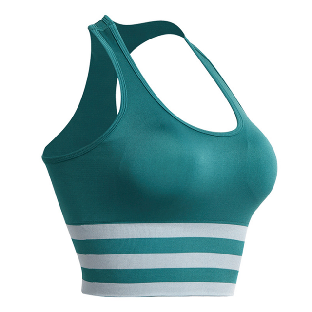 Thể Thao Nữ Áo Bra Gợi Cảm Cao Co Giãn Thoáng Khí Top Thể Dục Nữ Đệm Cho Chạy Áo Tập Gym Liền Mạch Crop Bra Gradient Thể Thao áo Ngực