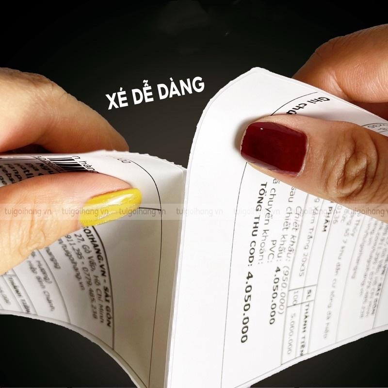 Giấy In Nhiệt A7 7cm x 10cm Hơn 300 Tem Lớp Dán Keo Chống Nước, In Vận Đơn, Hoá Đơn, Bill,…