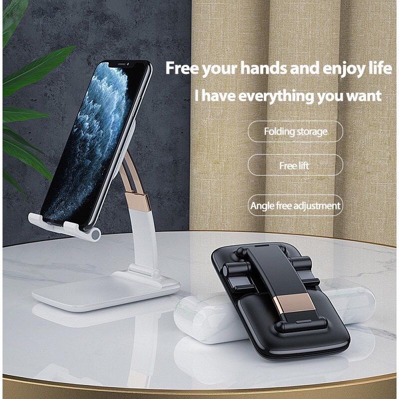 Giá đỡ Ipad/điện thoại/máy tính bảng để bàn gấp gọn. Hàng cao cấp chắc chắn_B036