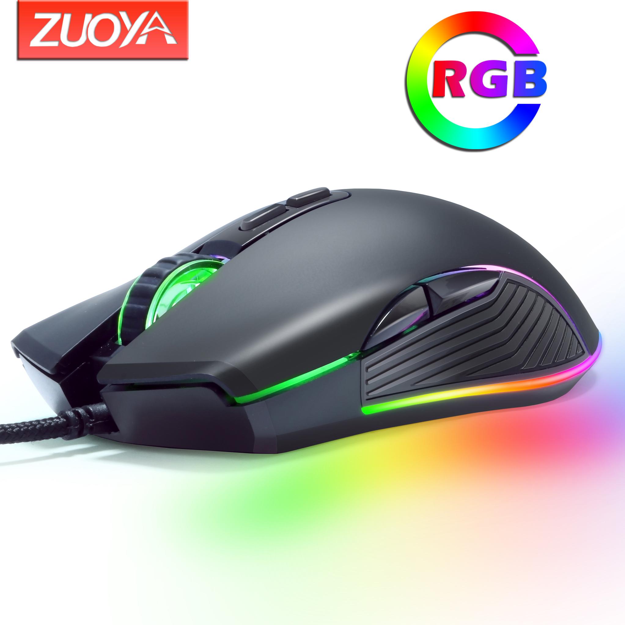 Ban Đầu Có Dây Chơi Game RGB Chuột Quang Game Thủ Chuột DPI Có Thể Điều Chỉnh Với Đèn Nền Cho Máy Tính Laptop PC Game Chuyên Nghiệp