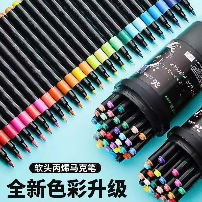 Bộ Bút Sơn Màu Acrylic Marker 120 Màu Hộp Nhựa Vẽ Được Trên Mọi Chất Liệu, Xô 120 màu