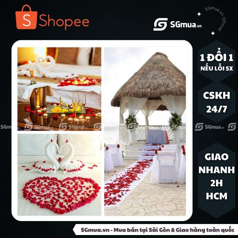 Cánh hoa hồng giả dùng để trang trí tiệc