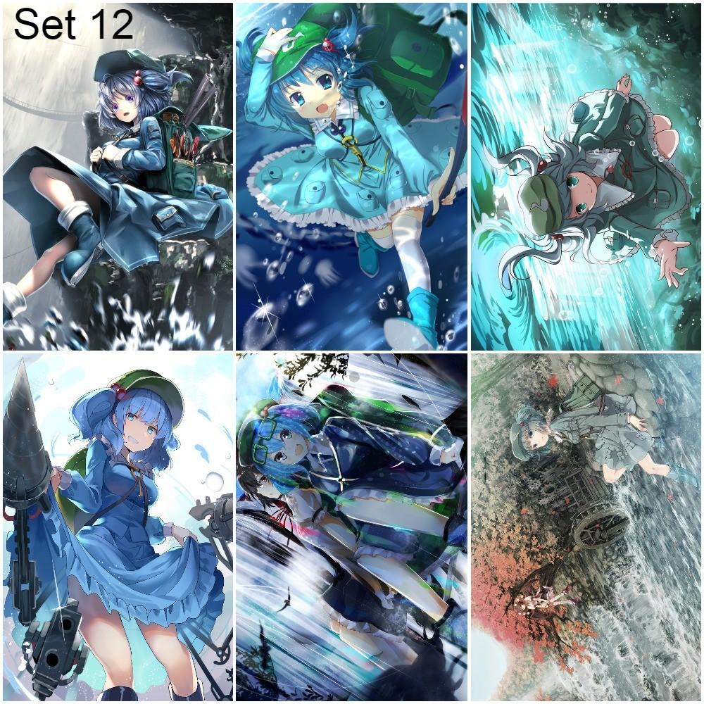 Bộ 6 Poster anime Touhou Gensou Mangekyou - Đông Phương Huyễn Tưởng - A3,A4,A5