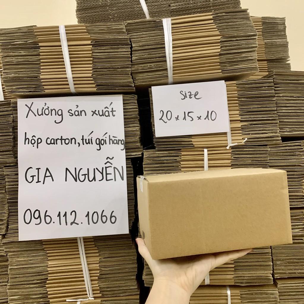 10 hộp carton 20x15x10, thùng bìa đóng gói hàng giá xưởng