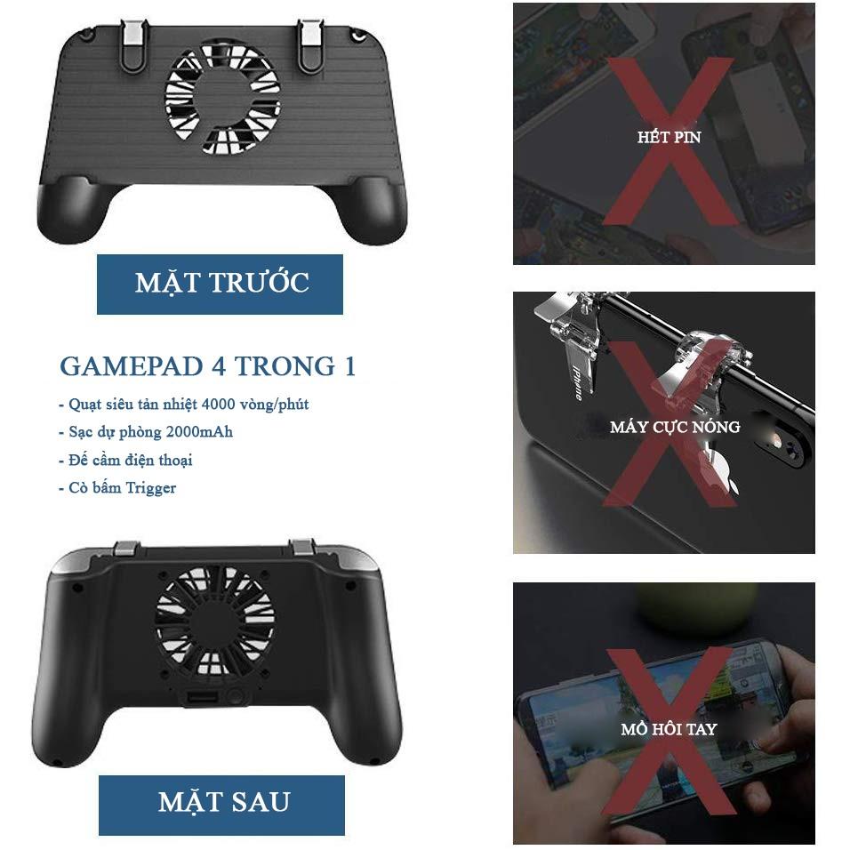 Tay cầm tản nhiệt cho game thủ 2000mAh