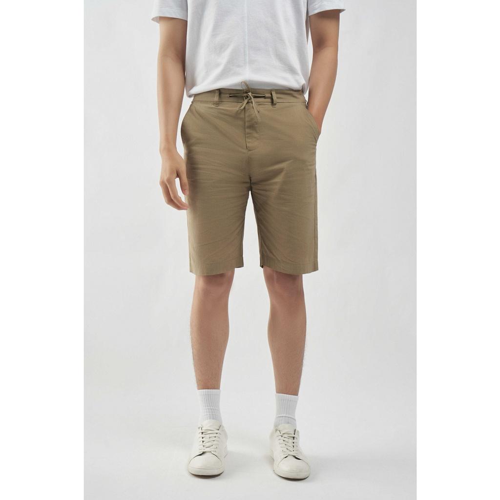 Quần short vải sọc nhăn (Seersucker) form loose ống suông 10S21PSH004 | LASTORE MENSWEAR