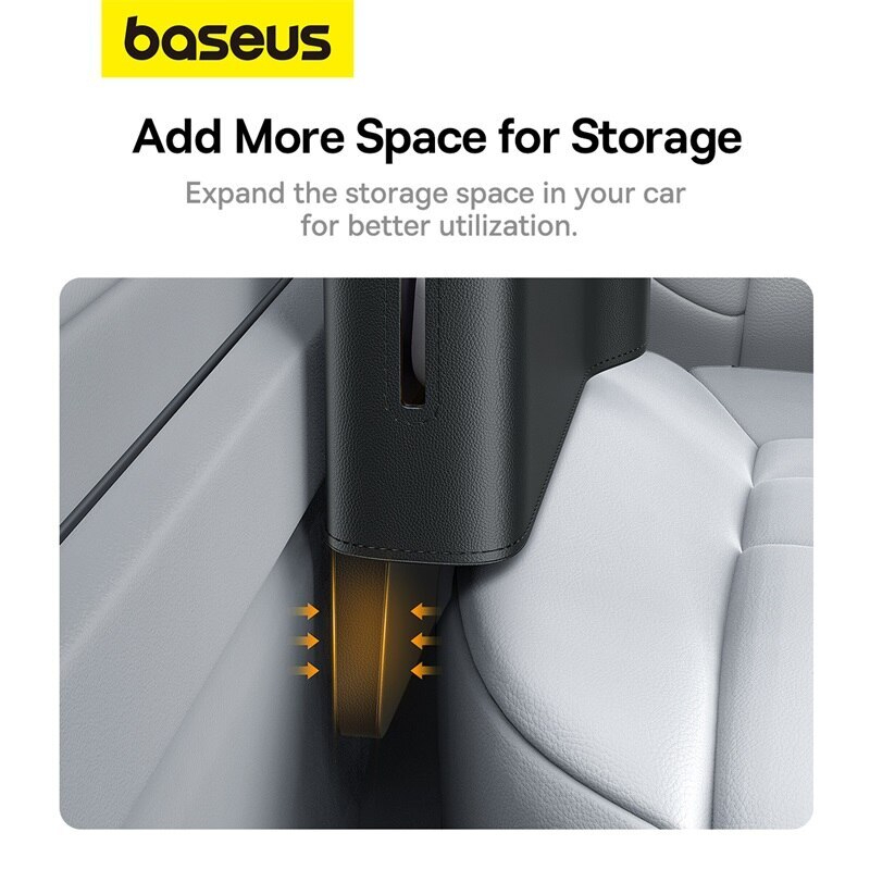 Hộp Đựng Đồ Ô Tô Xe Hơi Baseus OrganizeFun Series Car Console Storage Gắn Khe Ghế Bọc Da Pu Cao Cấp - Hàng Chính Hãng