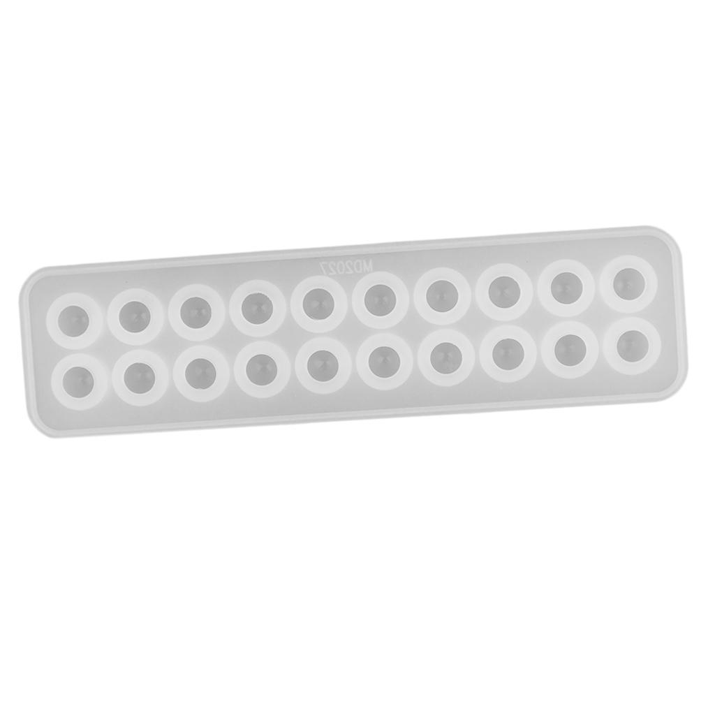 1 Pieces Flat Top Round Ball Jewelry Making Soap Candle Resin