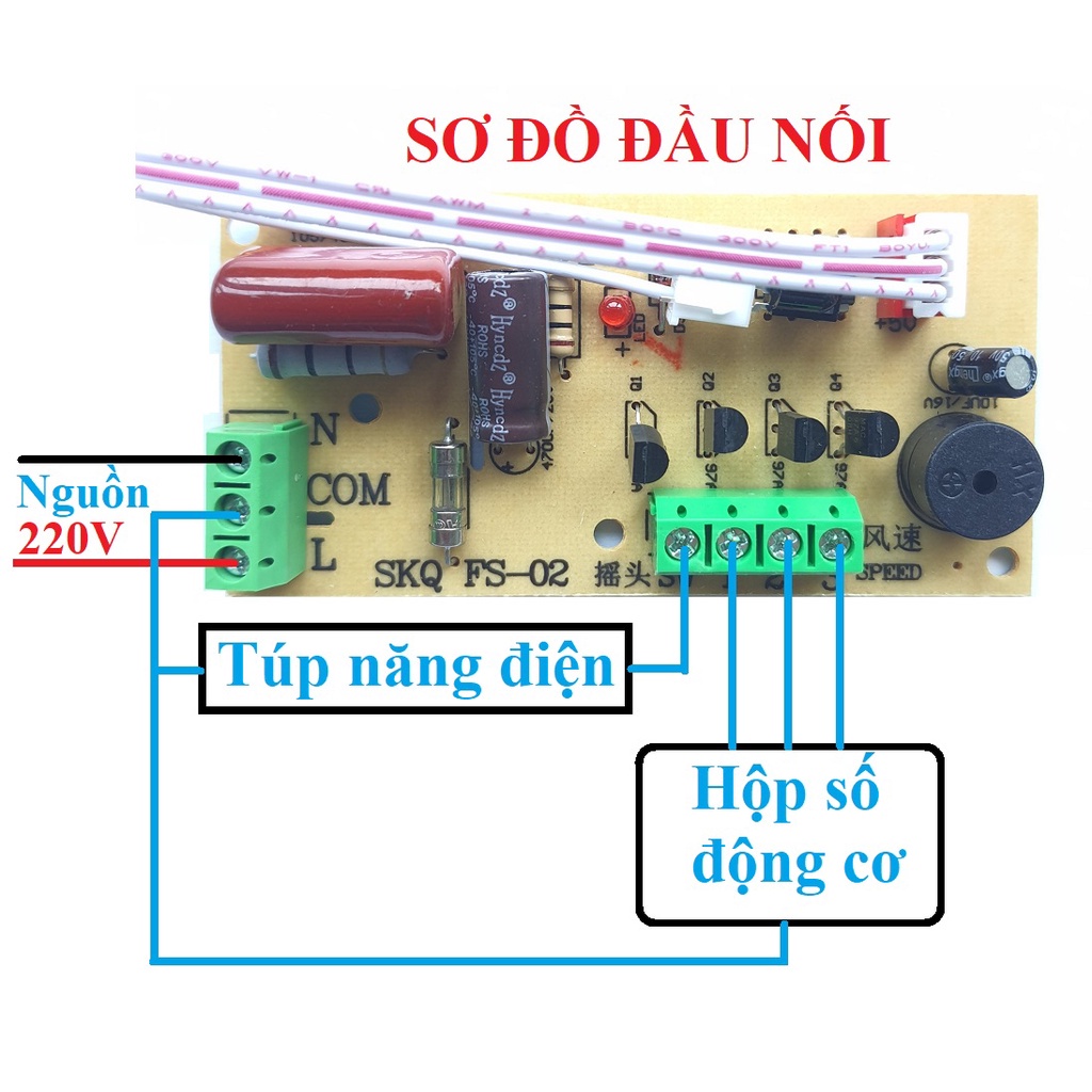 Bộ mạch điều khiển từ xa cho quạt , mạch quạt điều khiển từ xa