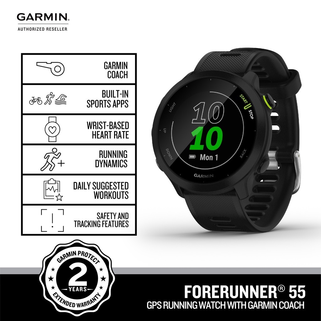 Đồng hồ thông minh Garmin Forerunner 55_Mới, hàng chính hãng