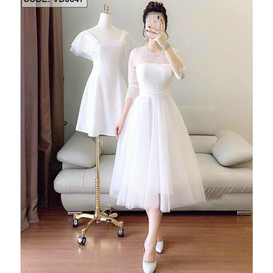 Gunkaymatter Váy Đầm Xoè Công Chúa Ren Phối Tùng Lưới Cứng Chất Liệu Ren Phối Lưới Thời Trang Nữ