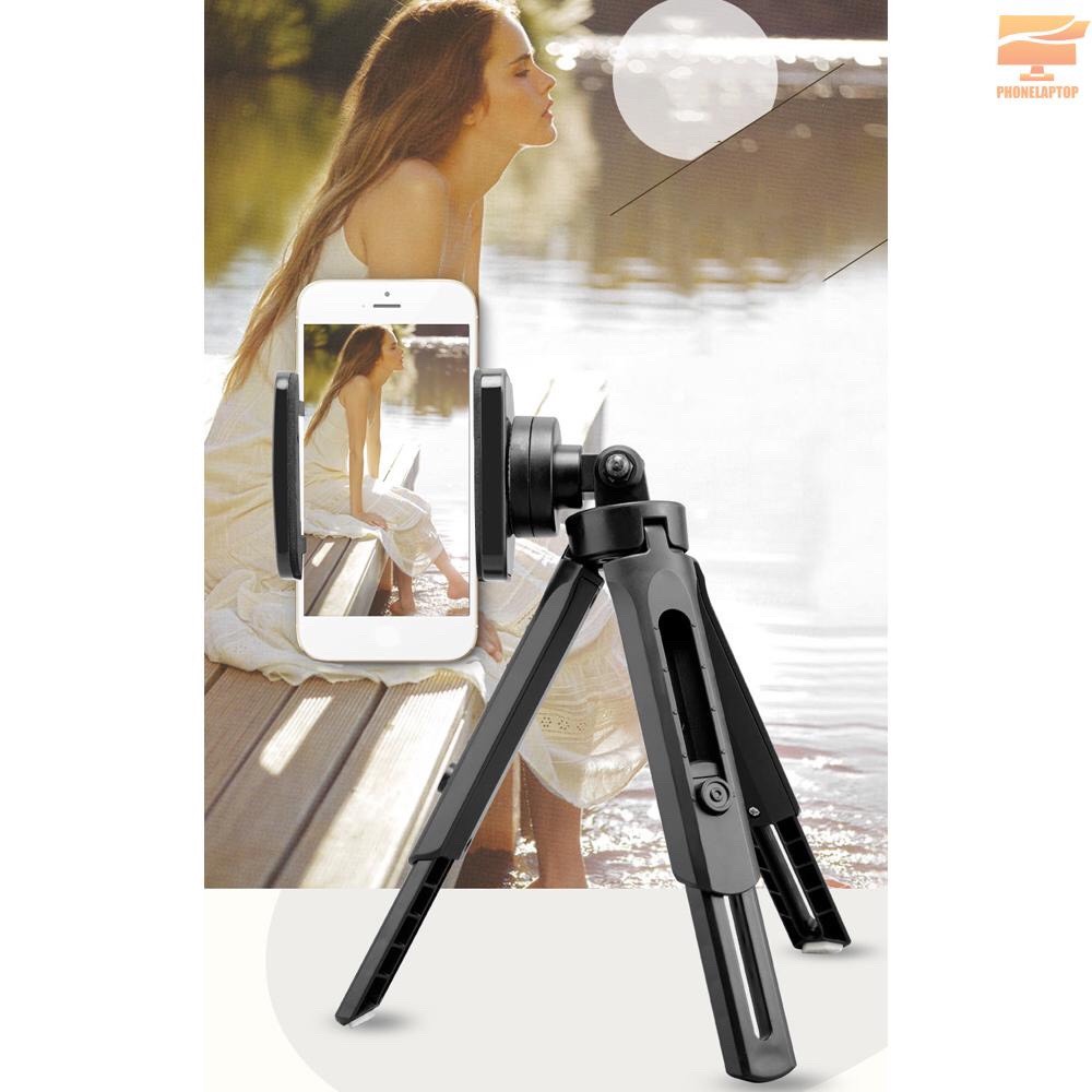 Hợp kim chụp ảnh quay phim mini 3 chân giá đỡ cho điện thoại smartphone xoay 360 cao cấp_B052