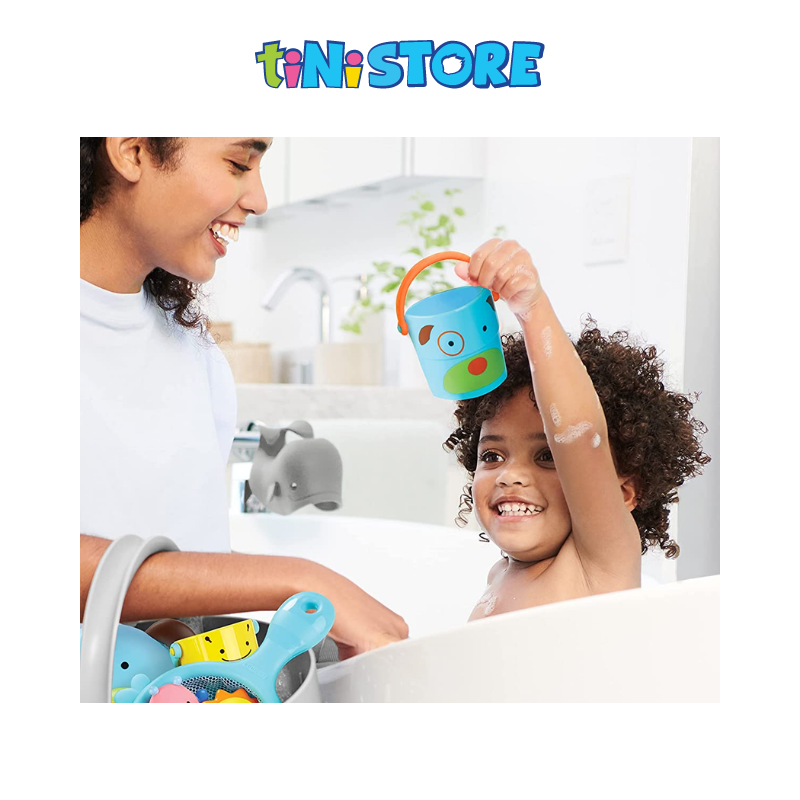 tiNiStore-Bộ đồ chơi xô tắm hình động vật Zoo Skip Hop 235355