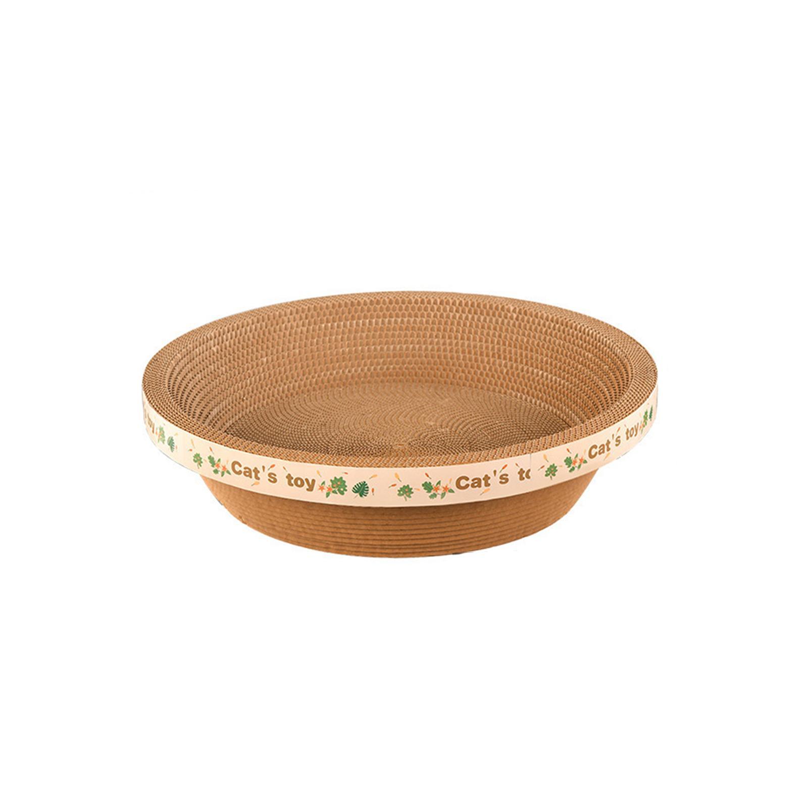 Cat Scratcher Cardboard Durable Round Cat Scratching Board Corrugated for Kitty Playing