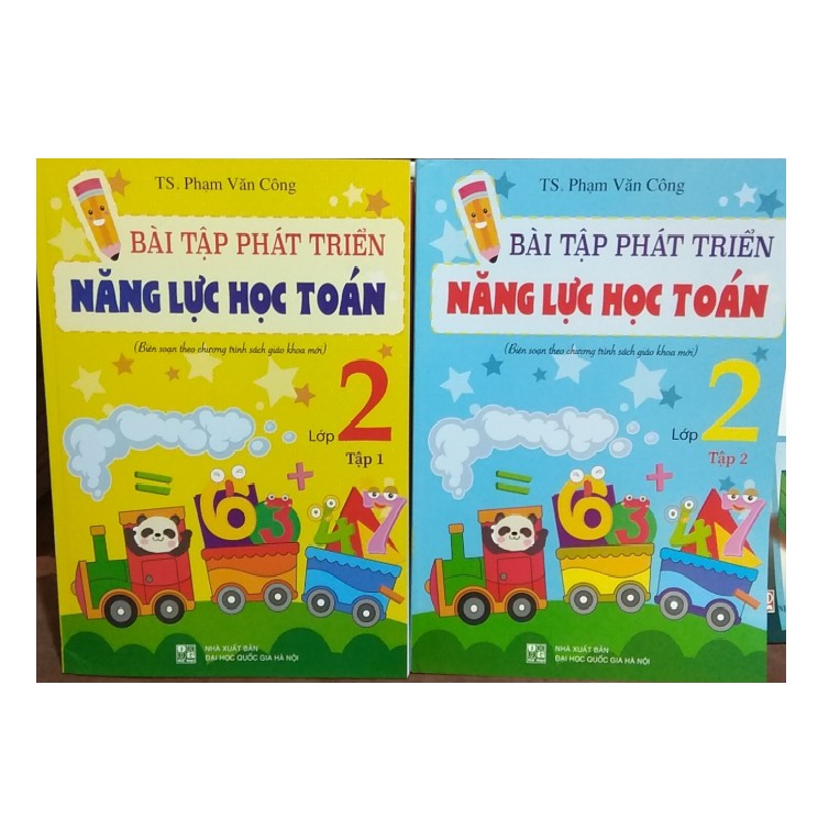 Combo Bài tập phát triển năng lực học toán lớp 2 (tập 1+2)