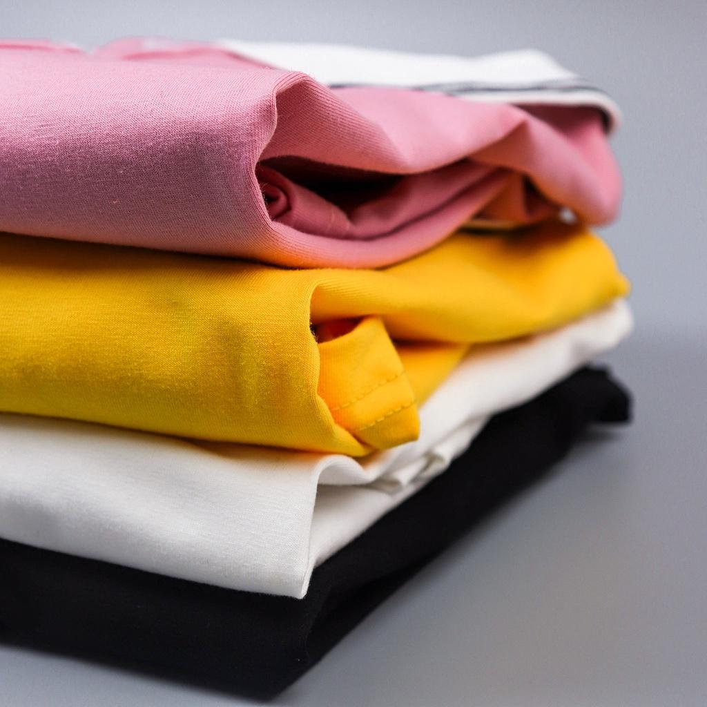 Áo phông nữ có cổ mùa hè AMYRA, polo tay ngắn co giãn basic vải cotton thun trơn trắng đen mặc đi làm, thể thao AT021