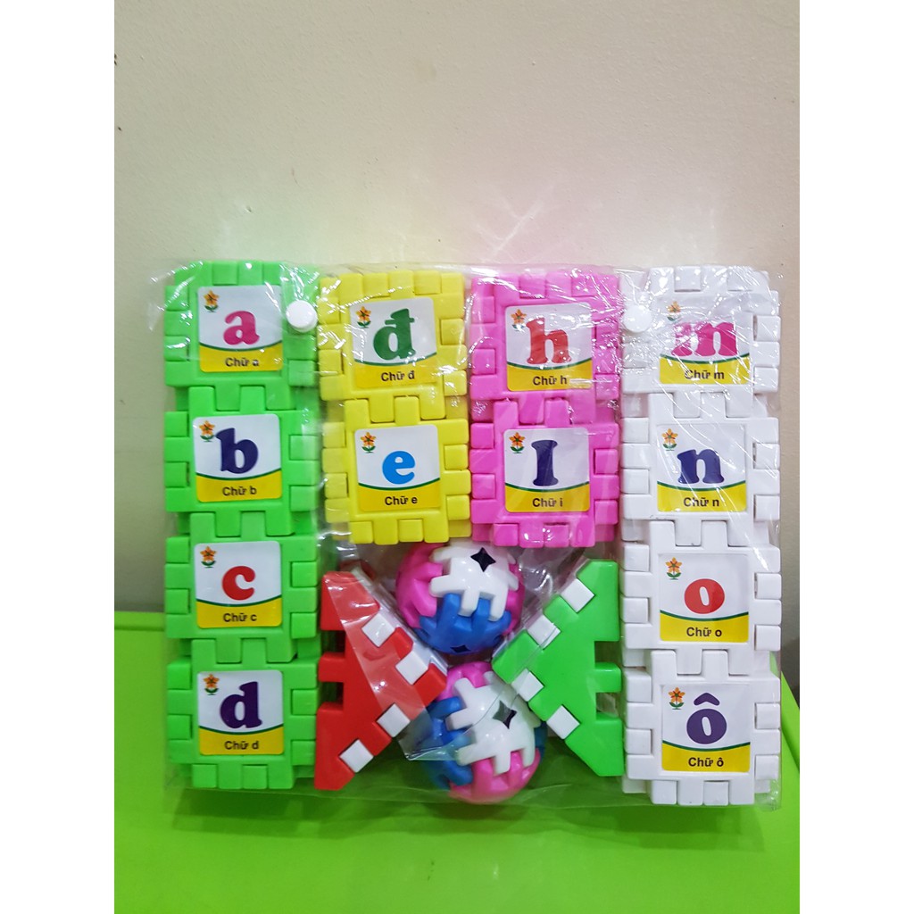Đồ Chơi Lắp Ghép Xếp Hình Khối Nhựa Xây Dựng phát triển tư duy cho bé