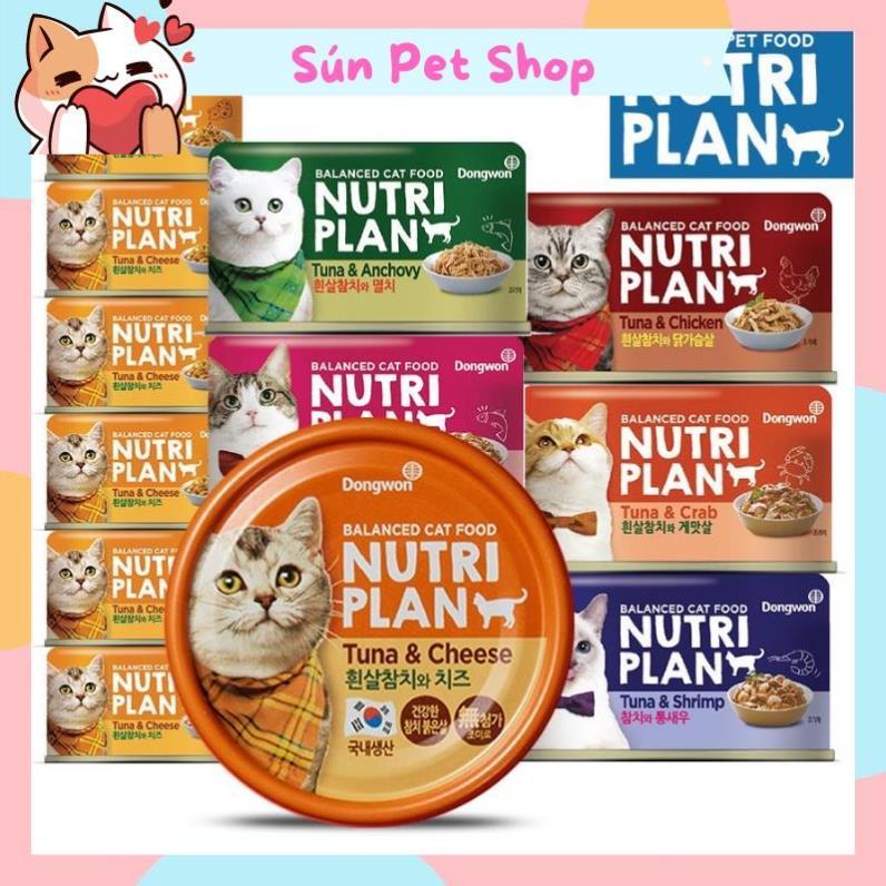 Pate Nutri Plan dinh dưỡng cho mèo mọi lứa tuổi (Lon 160g)